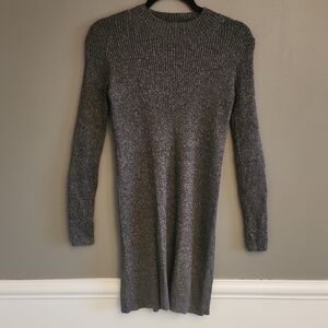Madewell Charcoal Long Sleeve Dress